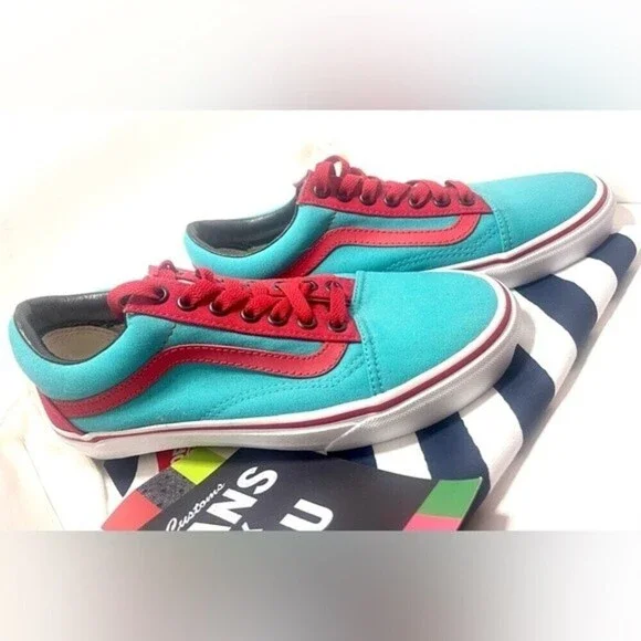Vans Old School Custom Shoes New Size 8 Women with Extra Laces - Picture 3 of 12